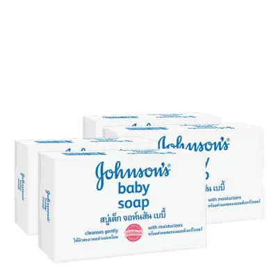 J สบู่เด็ก 75 กรัม (4 ก้อน)/J Baby Soap 75 grams (4 cubes)