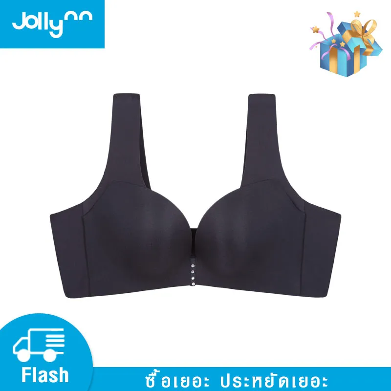 Jollynn【Comfort】Shaping 01（W-strap） 3/4 ถ้วย เสื้อในระบายอากาศดีเยี่ยม กระชับได้ทรง มอบความสบายยิ่งขึ้นด้วยบราไร้โครง 36_40 บราผู้หญิง บรา