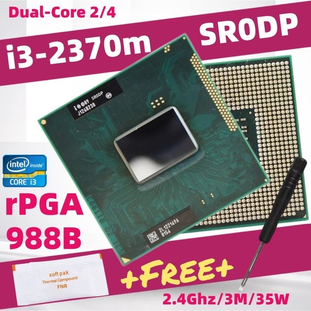 Core i5 2540m 2520m 2410 2430 i3 2310m 2330m 2350m 2370m dual-core laptop cpu socket g2 pga988b hm65 hm67 qm67 processor