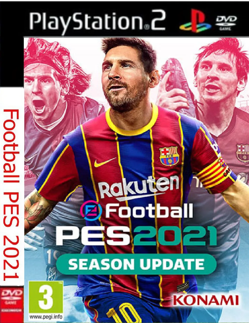 Ps2 เกมส์ PES 2021 อัพเดทล่าสุด ภาษาอังกฤษ แผ่นเกมส์ ps2