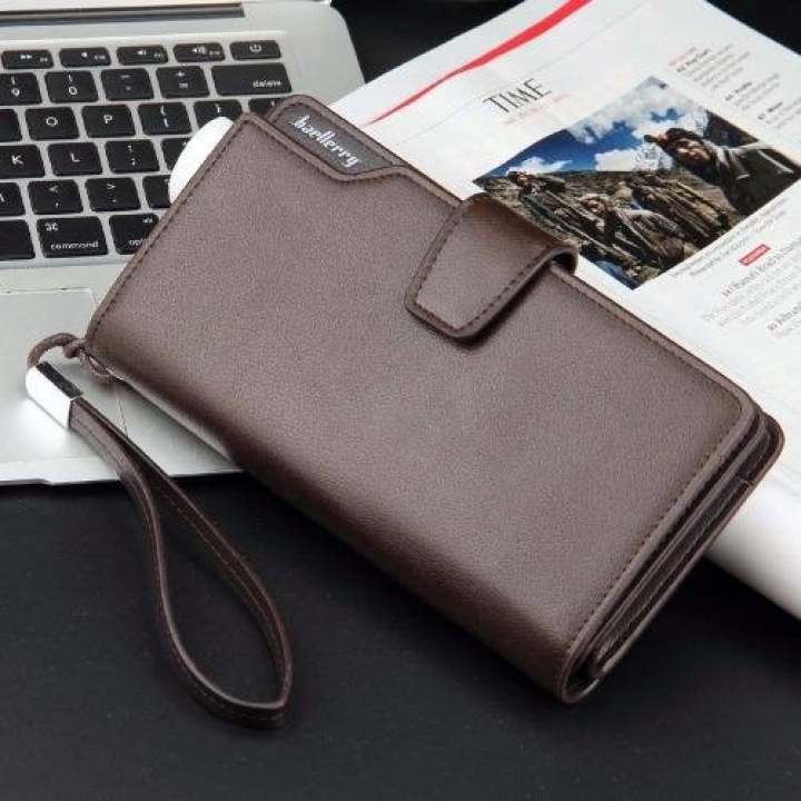 Baellerry กระเป๋าสตางค์ ผู้ชาย กระเป๋าเงิน กระเป๋าตัง บาง ทรงยาว Men Wallet Long...