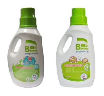 BAYBEE น้ำยาซักผ้าเด็ก ออร์แกนิค 750ml. และ น้ำยาปรับผ้านุ่มเด็ก ออร์แกนิค 750ml.