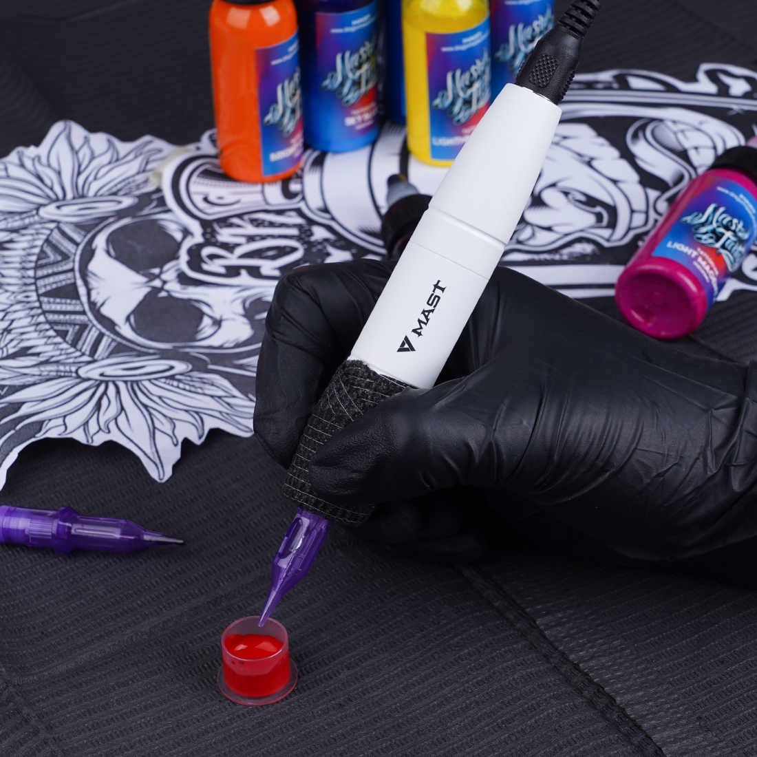 Fyearfly Tattoo-Markierungsstift Set – 6 Stifte In Verschiedenen Farben, Für Hautmarkierung, Permanent Make-up, Ungiftig