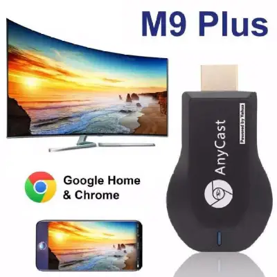 Anycast M9 Plus รุ่นใหม่ล่าสุด 2018 HDMI WIFI Display เชื่อมต่อมือถือขึ้นทีวี Google Chrome,Google Home และ Android Screen Mirroring Cast Screen AirPlay DLNA MiracastrPlay DLNA Miracast