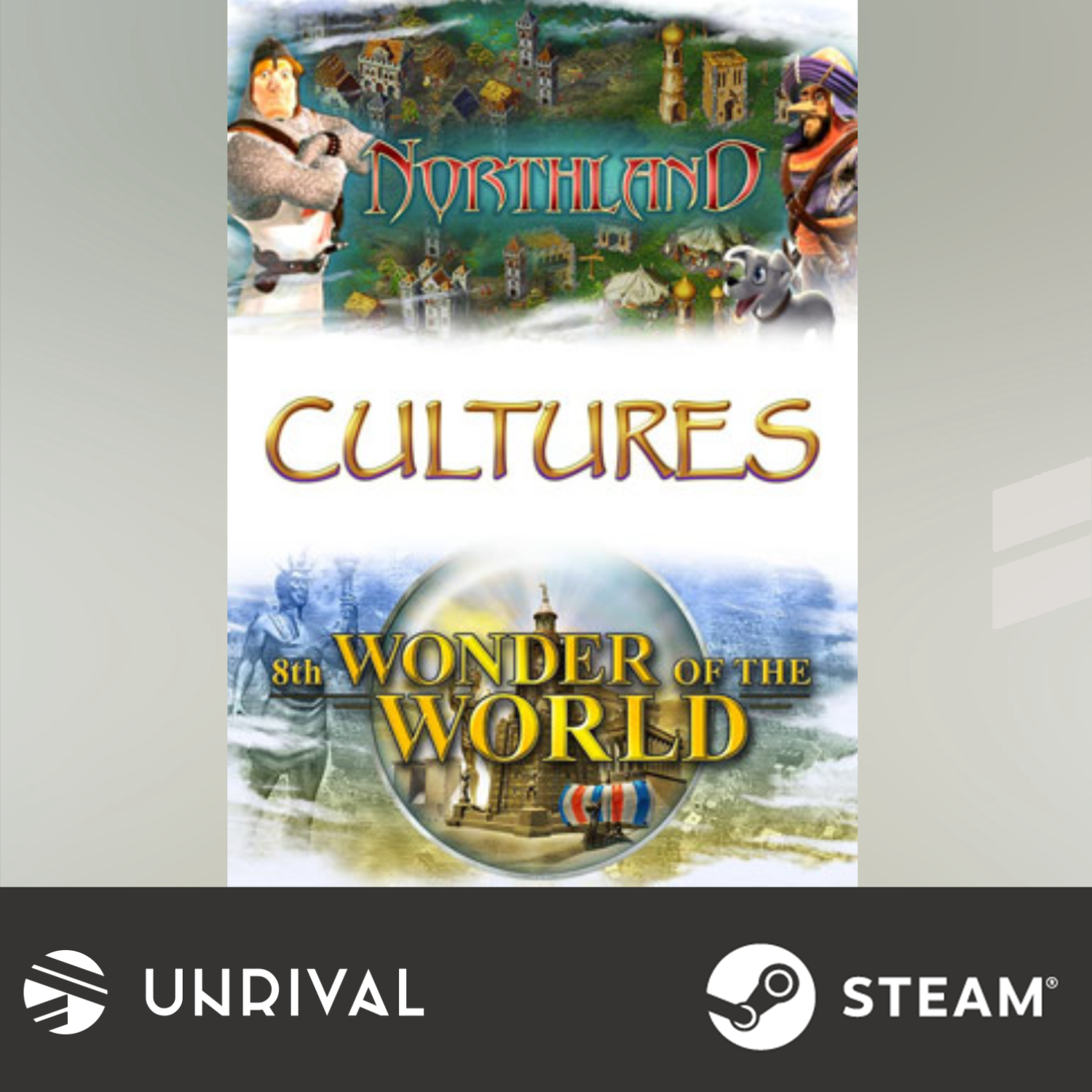 [Hot Sale] Cultures: Northland + 8th Wonder of the World PC Digital Download Game - Unrival