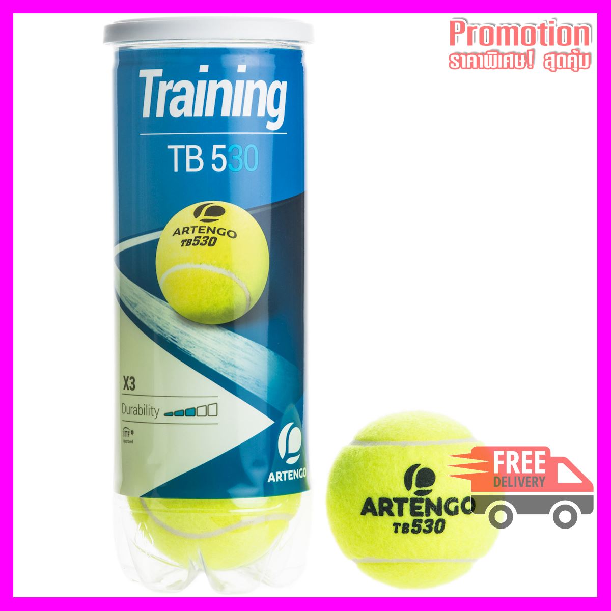 Tennis Balls TB530 3-Pack - Yellow