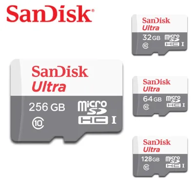 Sandisk Ultra microSDHC Card ความเร็ว100MB/S ความจุ 32GB 64GB 128GB 256GB Class10 เมมโมรี่การ์ด การ์ดหน่วยความจำ