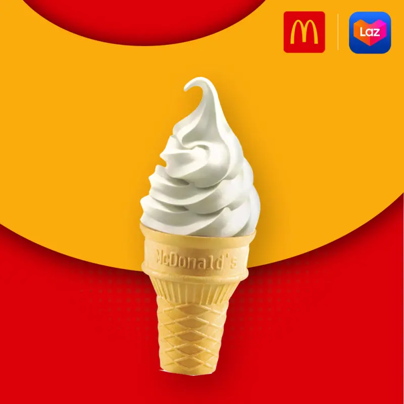 ภาพสินค้าE-vo McDonald's Softserve Cone คูปอง ไอศกรีม แมคโดนัลส์ จากร้าน Lazada Official Coupon บน Lazada ภาพที่ 1