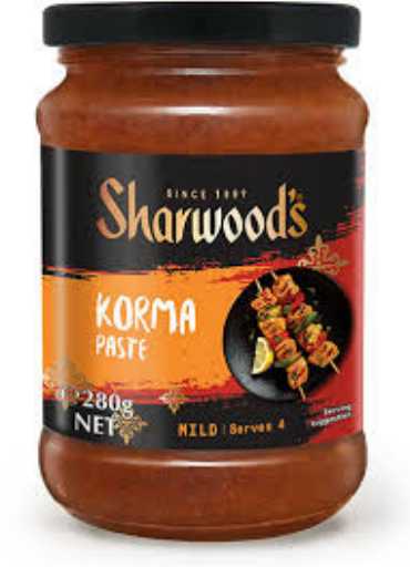 Sharwood's Korma Indian Cooking Sauce 280g ซอสสำหรับทำอาหารอินเดียโกร์มะ