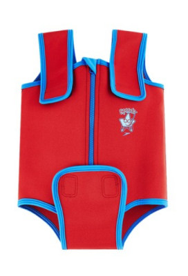 ดูภาพ Neoprene suit for baby kids (3 to 24 months) for pool - Red เพิ่มเติม Neoprene suit for baby kids (3 to 24 months) for pool - Red