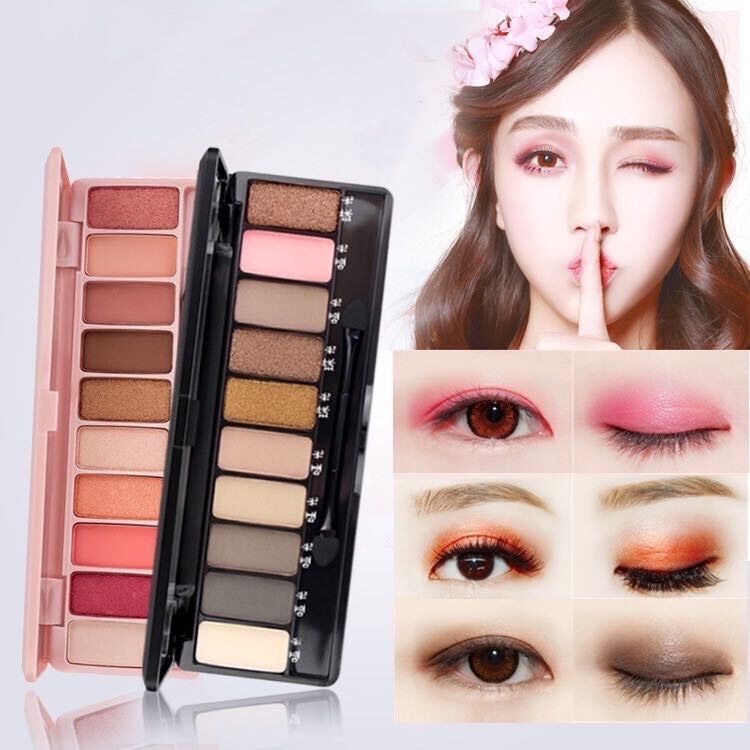 Hot (แบบใหม่/พร้อมส่ง/ของแท้) อายแชโดว์เนื้อทราย  อายแชโดว์ 10 สี NO.3596