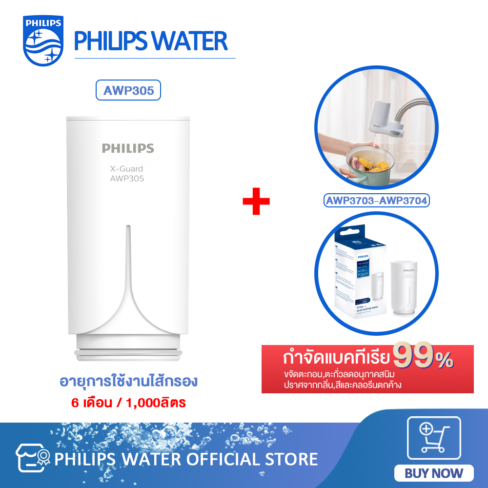 Philips AWP314 / AWP305 Filter ไส้กรอง XGuard For หัวก๊อกกรองน้ำรุ่น