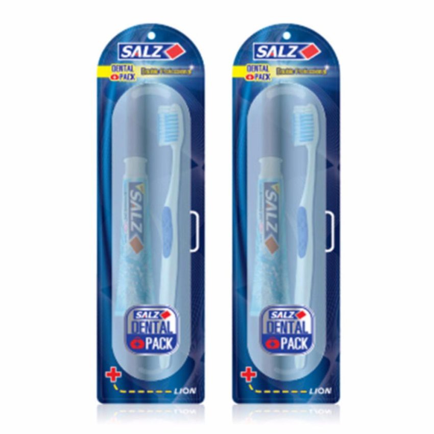 ร้านไทย ส่งฟรี ﻿SALZ ซอลส์ แปรงสีฟัน เดลทอลแบบแพ็ค - 2 แพ็ค เก็บเงินปลายทาง