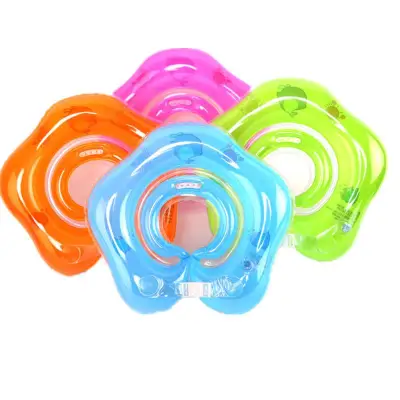 Newborn Baby Kids Infant Lifebuoy Swimming Neck Float Inflatable Tube Ring Safety Child Learner Swimming Pool Accessories Tools