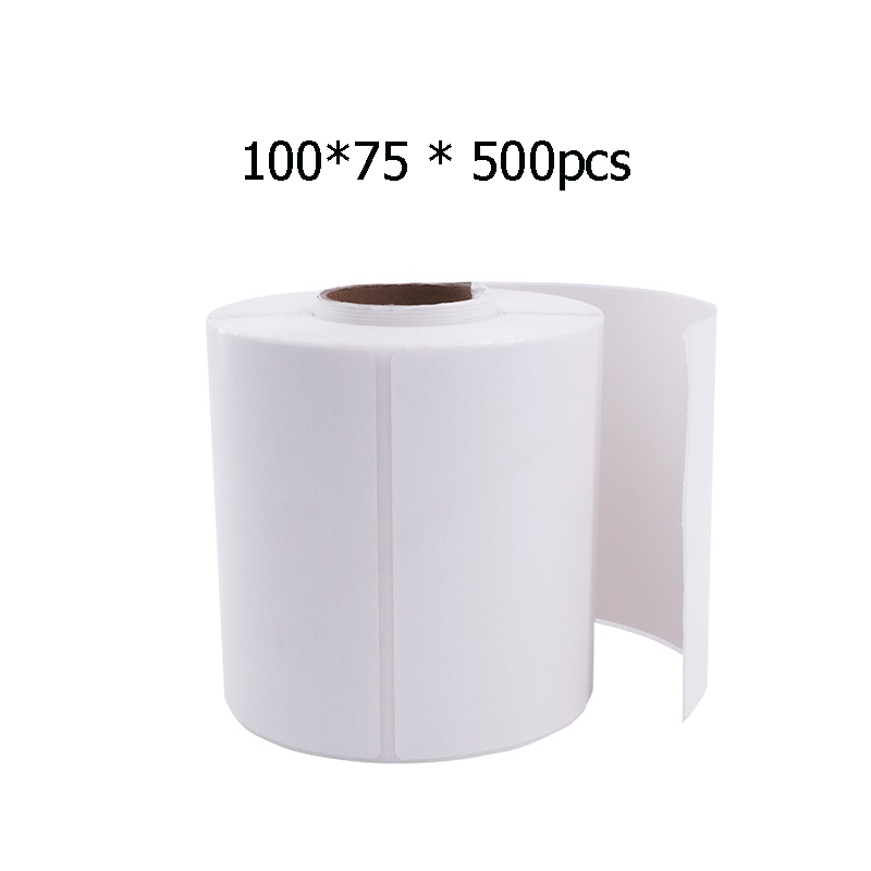 สติ๊กเกอร์ กันน้ำ กระดาษความร้อน label สติ๊กเกอร์บาร์โค้ด ปริ้นใบปะหน้า ไม่ใช้หมึก 100x150 100X100 Gprinter ขายส่ง