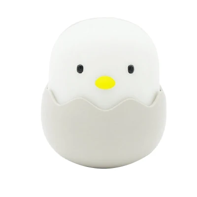Children Night Light for Kids Soft Silicone USB Rechargeable Bedroom Decor Gift Chick Contact Night Lamp