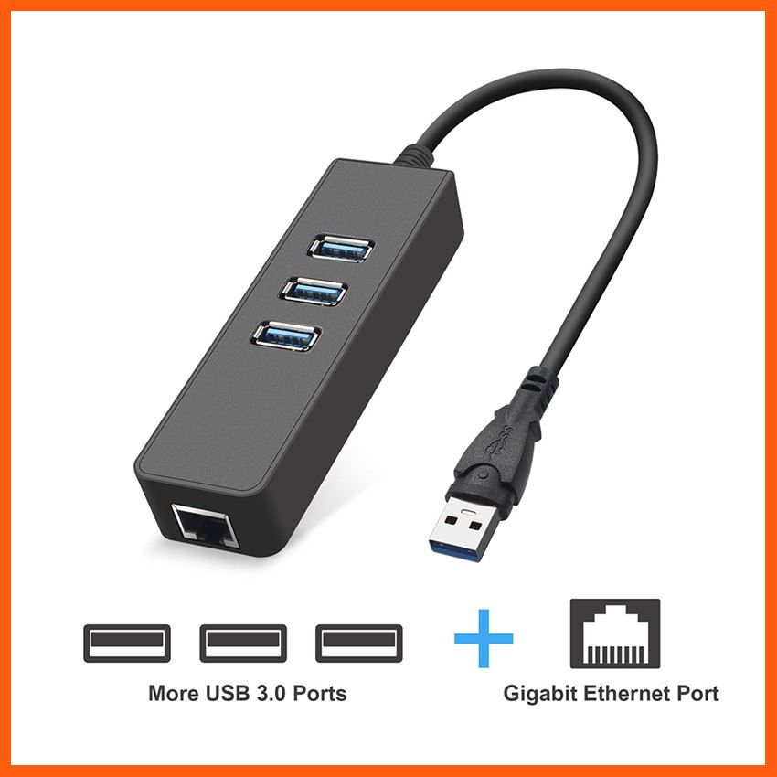 Best Quality สายแปลงusb lan 3.0 to RJ45 Gigabit Ethernet มีhub usb อุปกรณ์คอมพิวเตอร์ Computer equipment สาย USBอุปกรณ์ไฟฟ้าElectrical equipment โคมไฟ The lamp อะไหล่คอมและเครื่องใช้ต่างๆ Computer parts and appliances