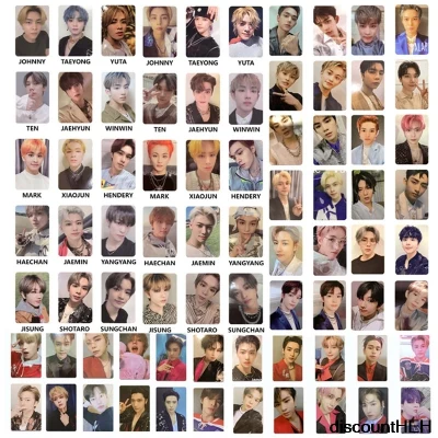 7/8PCS KPOP 2020 NCT Photocard RESONANCE PT.1 New Album Signature Blue Ins Small LOMO Card Homemade For Fans Gift Collection