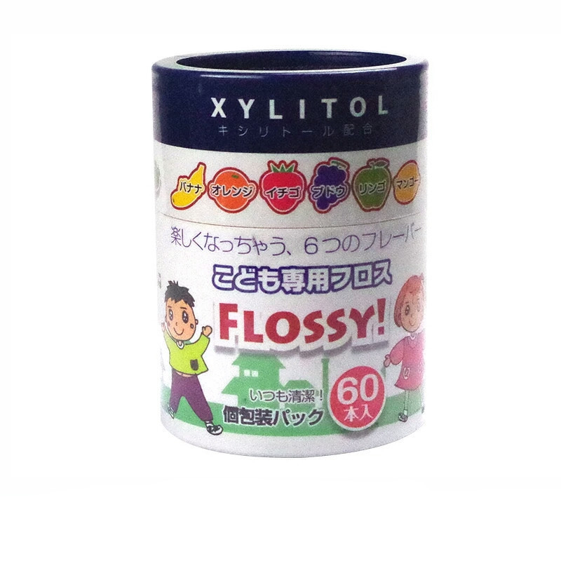 Xylitol Flossy 60 ไหมขัดพันรสผลไม้  นำเข้าจากญี่ปุ่น