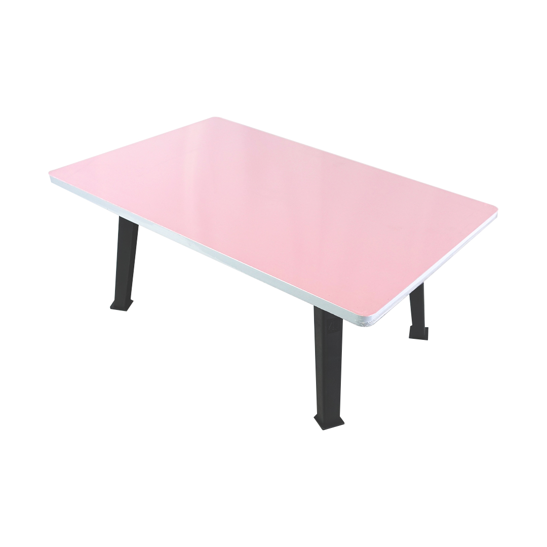 โต๊ะญี่ปุ่นพับได้ โต๊ะญี่ปุ่น โต๊ะทำการบ้าน โต๊ะเด็ก ลายการ์ตูน 40x60 ซม. สีพาทเทล สีชมพู ราคาถูก โต๊บพับ