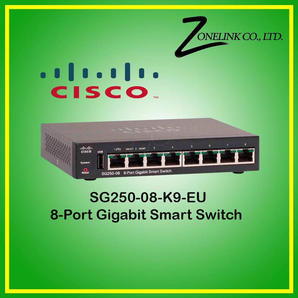 Cisco SG25008K9EU 8Port Gigabit Smart Switch zonelink88 ThaiPick