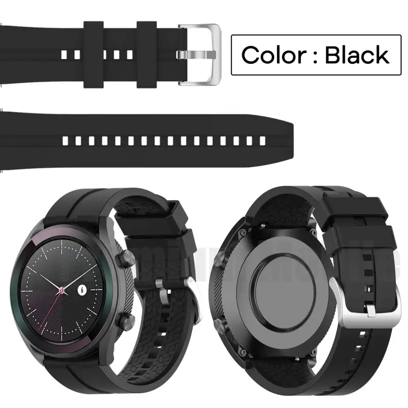 ภาพสินค้าสายนาฬิกา Huawei Watch Silicone V.1 Watch Band For / GT /GT2 42 mm/46 mm สายซิลิโคนอย่างดี สวย เรียบหรู ดูดี แข็งแรง จากร้าน Premium Gadget  Korat บน Lazada ภาพที่ 1