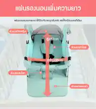 ภาพขนาดย่อของภาพหน้าปกสินค้าใหม่ รถเข็นเด็ก Baby carriageรถเข็นเด็กทารกสามารถพับเก็บได้นั่งได้เท่านั้นน้ำหนักเบามีมุ้งแถมให้ในตัวและกันแดดที่ปรับได้ถึง3ระดับ รถสี่หล้อสำหรับเด็กทารก จากร้าน Oh So goods บน Lazada ภาพที่ 14