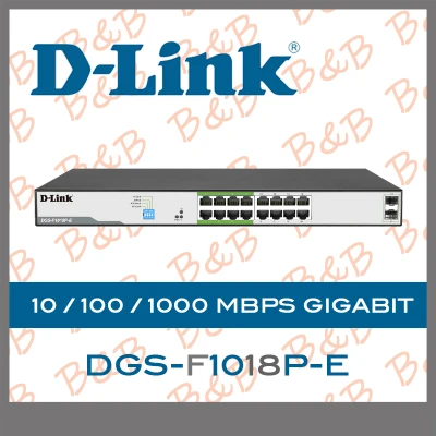 D-LINK DGS-F1018P-E 16 Port Switch with 10/100/1000Mbps and 2 SFP Ports BY B&B ONLINE SHOP