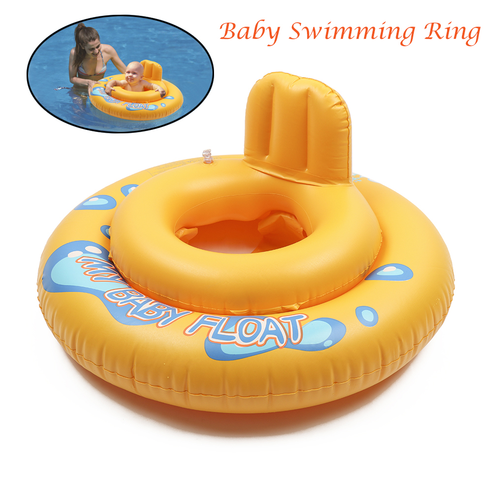 แหวนว่ายน้ำเด็ก ที่นั่งเด็กแหวน เหมาะสำหรับเด็กอายุ 1-2 ปี Life buoy กันการโรลโอเวอร์ ห่วงยางเด็ก ห่วงยางคอเด็ก Inflatable Baby Swimming Ring Simplekey