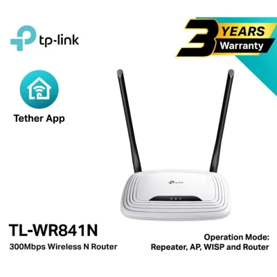 เร้าเตอร์ ราคาถูกๆ TP-LINK (TL-WR841N) Router Wireless N300 Warranty LT