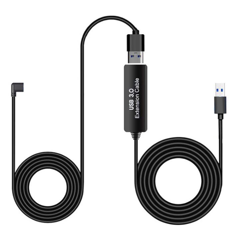 (1 Set) Total 8M, 26Ft USB Stable Data Cable Compatible for Oculus Quest 2 Link Steam VR Cable(3M) (Cable Only)