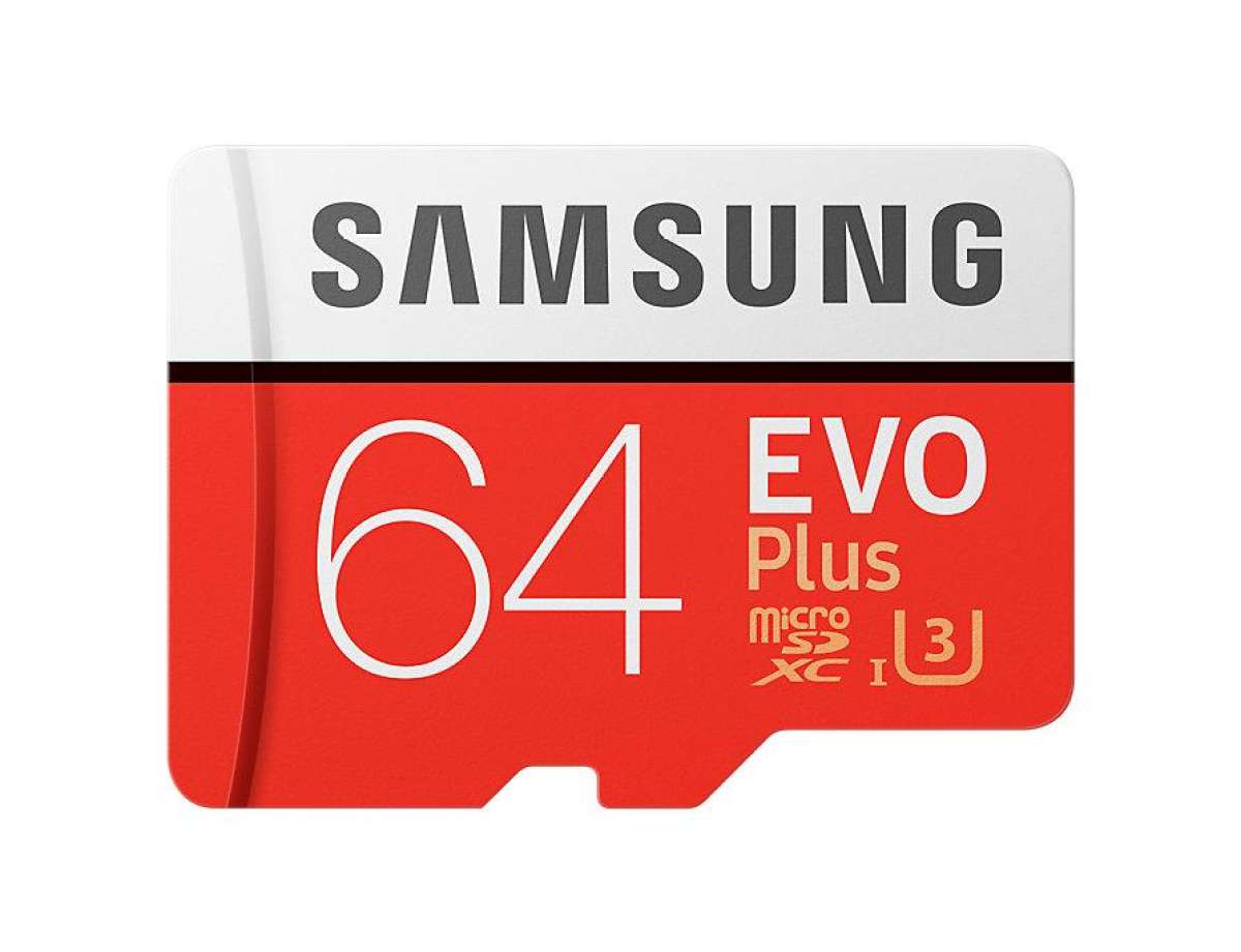 TF.VIPCOM64GB ไมโครเอสดีการ์ดซัมซุง (รุ่นใหม่) พร้อมอแดปเตอร์ MICRO SD CARD SAMSUNG 64 GB EVO PLUS CLASS 10 U1 รับประกัน10ปี