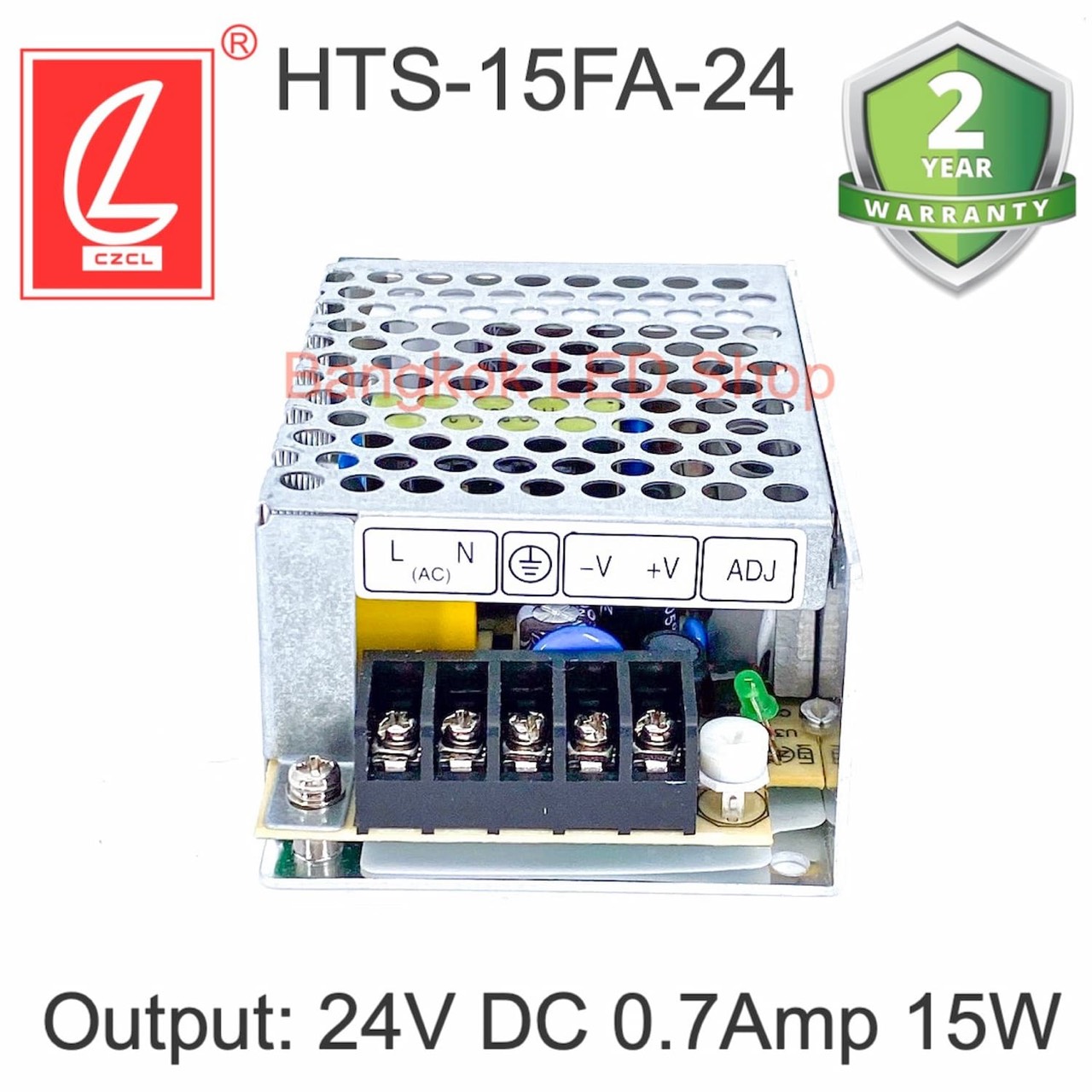 POWER SUPPLY HTS15FA24 15W/24V/0.7A สวิตซ์ชิ่งพาวเวอร์ซัพพลาย ยี่ห้อ
