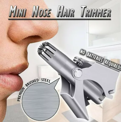 Nose hair trimmer cutting nose stainless steel 360 degree at fur trim in nose nose man nose dress fur trimmed Nose scissors nose plier nose T1660