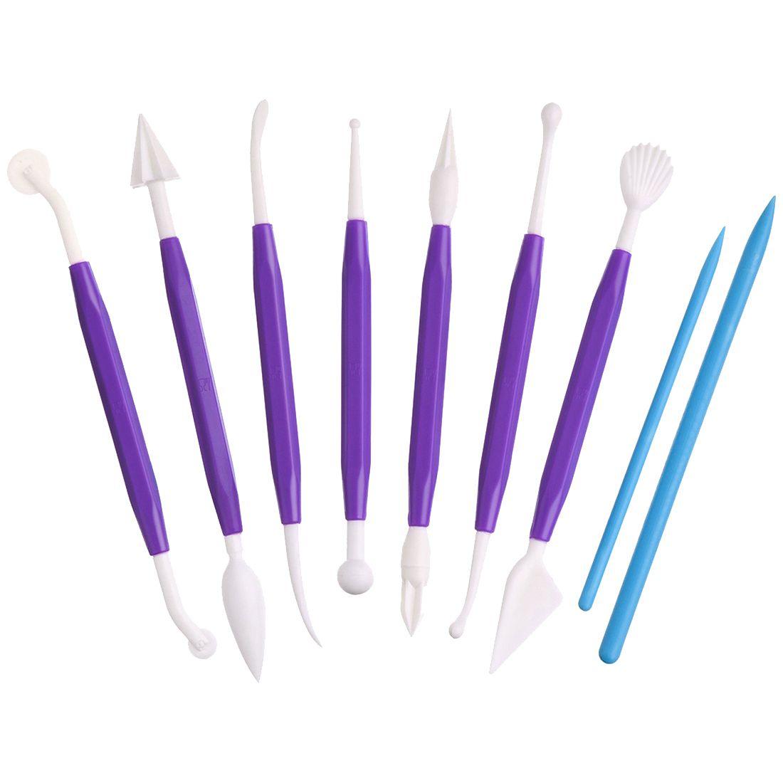 9 Pieces Plastic Clay Modeling Tools Ceramic Pottery Tool Kit for