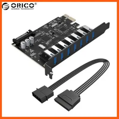 #ลดราคา (PVU3-7U)ORICO 7 USB3.0 Ports Expansion by PCI-Express