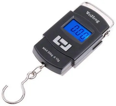 Digital Scale 50 kg Hook เครื่องชั่งน้ำหนัก อเนกประสงค์ ที่ชั่งแบบแขวน ชั่งของเหลวที่ชั่งกระเป๋า เครื่องชั่งกระเป๋า กระเป๋าเดินทาง ชั่งน้ำหนักดิจิตอลไฟฟ้า