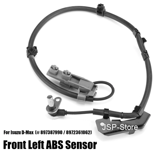 JSP เซ็นเซอร์ เอบีเอส ABS ล้อหน้า ข้างซ้าย สำหรับ อีซูซุ ดีแม็ก Isuzu Dmax ( 2005 - 2012 ) เซ็นเซอร์ ABS sensor Front Left Wheel OEM Part Number (หมายเลขอะไหล่)  8972361062 / 897387990  for Isuzu Dmax