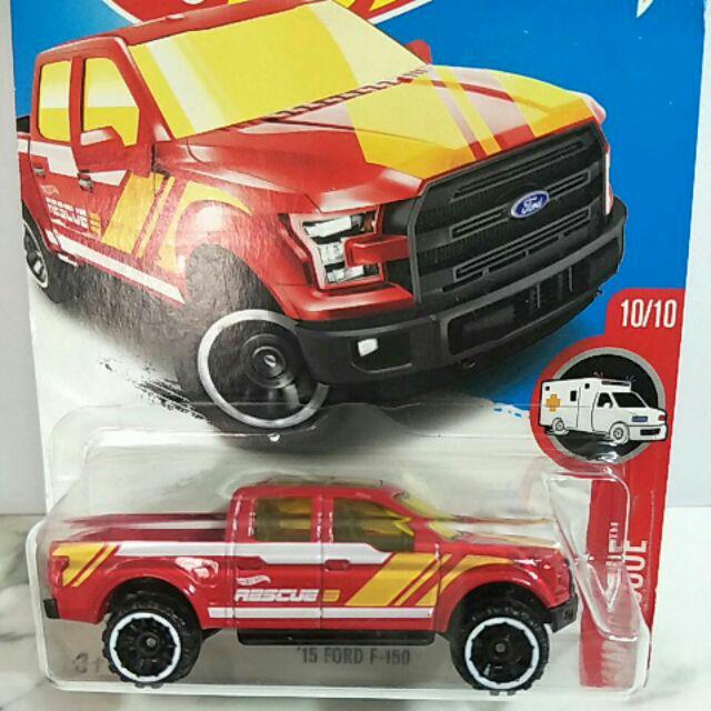 รถเหล็ก Hot Wheels 15 Ford F 150 Hw Rescue Ib005 Th 4123