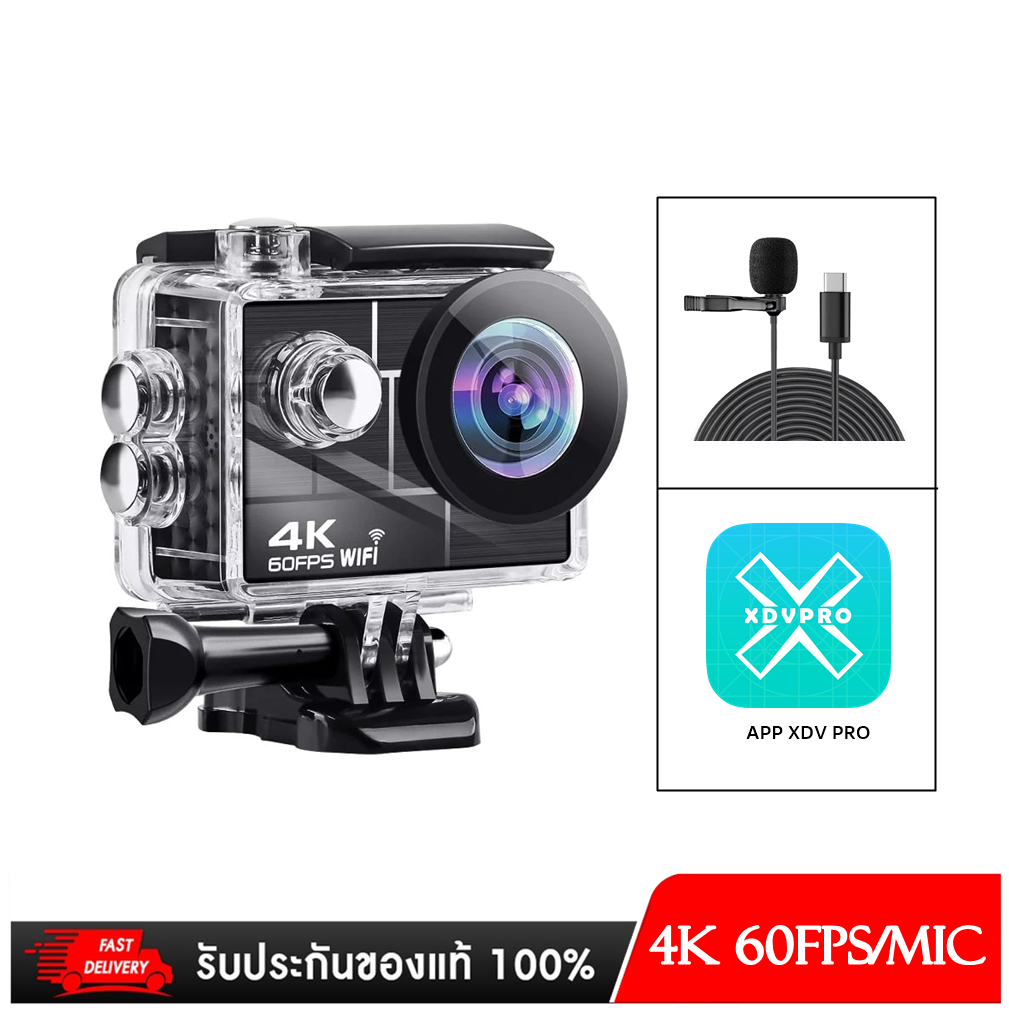 Nanotech 2022 กล้องแอ็คชั่นแคม กล้องกันน้ำ ถ่ายใต้น้ำ Sport camera