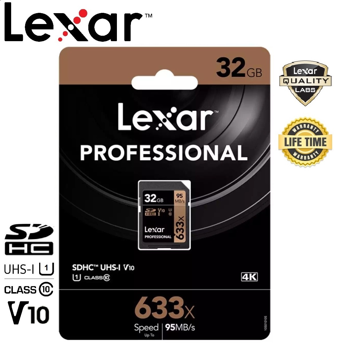 Lexar 32GB SDHC Professional 633x (95MB/s)