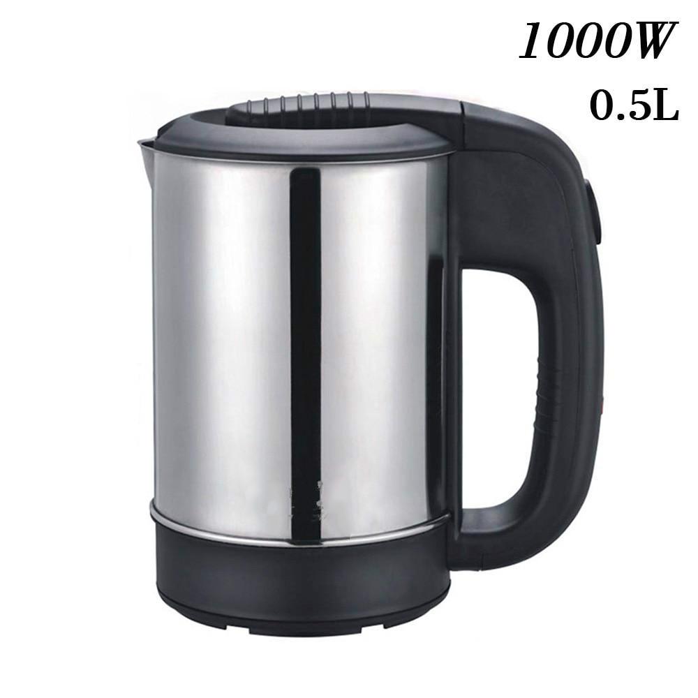 0.5L MINI ไฟฟ้ากาต้มน้ำสแตนเลส 1000W แบบพกพาต้มหม้อ 0.5L MINI ไฟฟ้ากาต้มน้ำสแตนเลส 1000W แบบพกพาต้มหม้อ