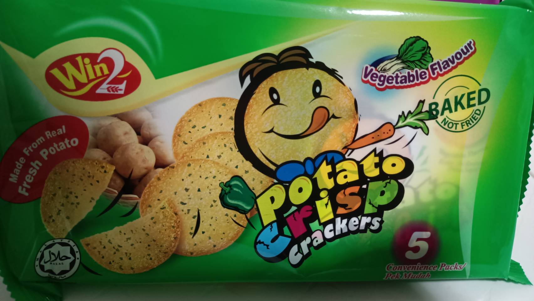 Win2 Potato Crisp Crackers วินทู มันฝรั่งบางกรอบ🥔100g Th 5978