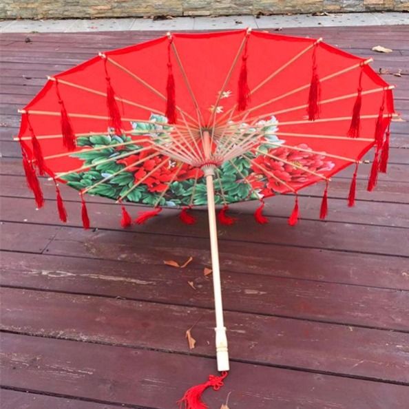 ยิงร่มเต้นรำร่มเครื่องแต่งกายยิงร่มH Anfu propsพู่ร่มแคทวอล์ร่มcheongsamกับร่ม