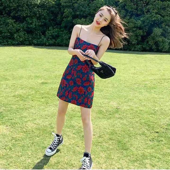Fashion.shop.BKK ✨ มาใหม่ พร้อมส่ง ✨ 💕 ชุดเดรสสายเดี่ยวแฟชั่น ลายสวย เนื้อผ้าดี สวมใส่สบาย 💕 – No Brand >>> top1shop >>> lazada.co.th