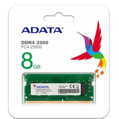 ADATA RAM For NOTEBOOK(แรมโน้ตบุ๊ค)รุ่น(AD4S320038G22-RGN) RAM SODIMM DDR4-8GB Buss 3200MHz - CL22(1024x8)/1.2V