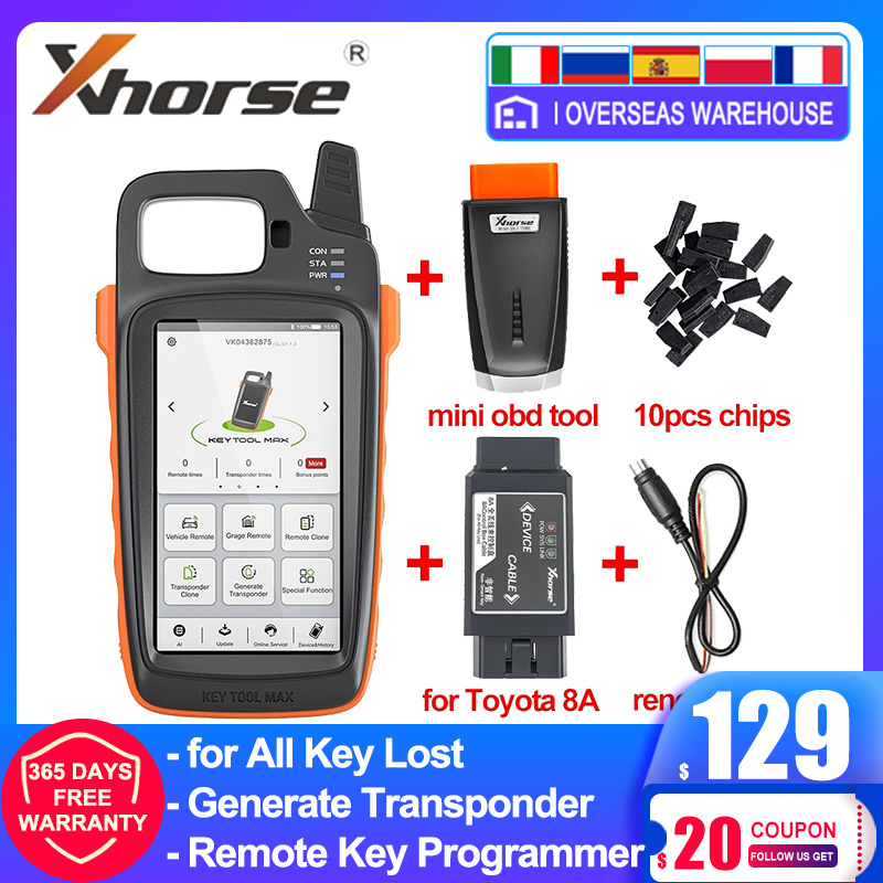 obd2 Xhorse VVDI Key Tool Max Remote Key Programmer Plus VVDI Mini OBD Tool Generate Transponder and Remote Auto Diagnostic Tool