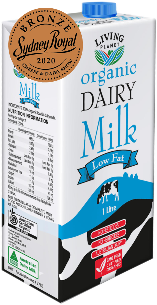 (ขายดีที่สุด) Living Planet Organic Valley Dairy Milk Low Fat 1L. ลิฟวิ่งเพลนเน็ดออร์เกนิคนมยูเอชที 1ลิตร