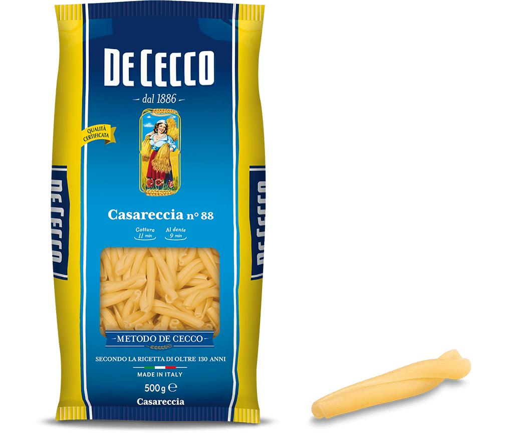 พาสต้า คาซาเรเชีย เบอร์.88 - ดีเชคโก้, 500 กรัม Pasta Casareccia No.88 - De Cecco, 500 grs