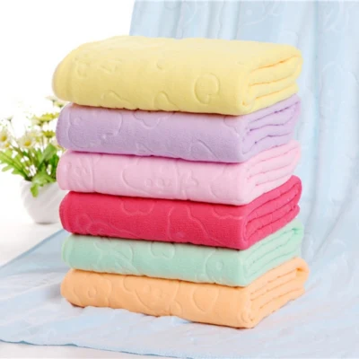 Newborn Baby Blankets Warm Fleece Thermal Soft Stroller Sleep Cover Bear Print Infant Bedding Wrap Kids Bath Towel